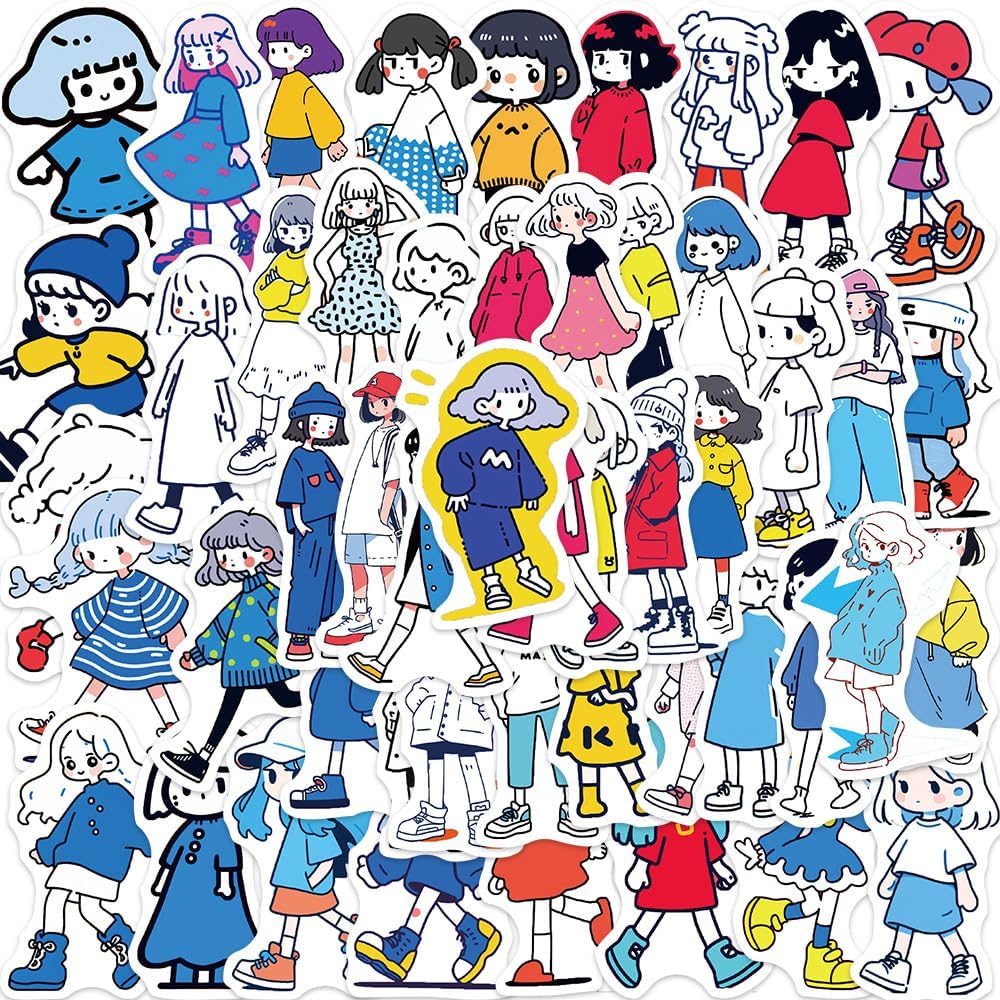 Meet Holiday 50pcs Kpop BTS Stickers Pack for Girls，Funny Kpop Decals for Teens Vinyl Waterproof Sticker for Laptop，Water Bottles，Hard Hat，Skateboard，Birthday Decorations Gifts for Kids/Adults