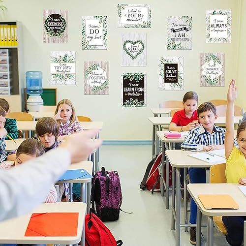 Miniatura 4 de Pajean 13 pósteres de mentalidad de crecimiento, decoración de tablón de anuncios, decoración de eucalipto simplemente bohemio, póster motivacional