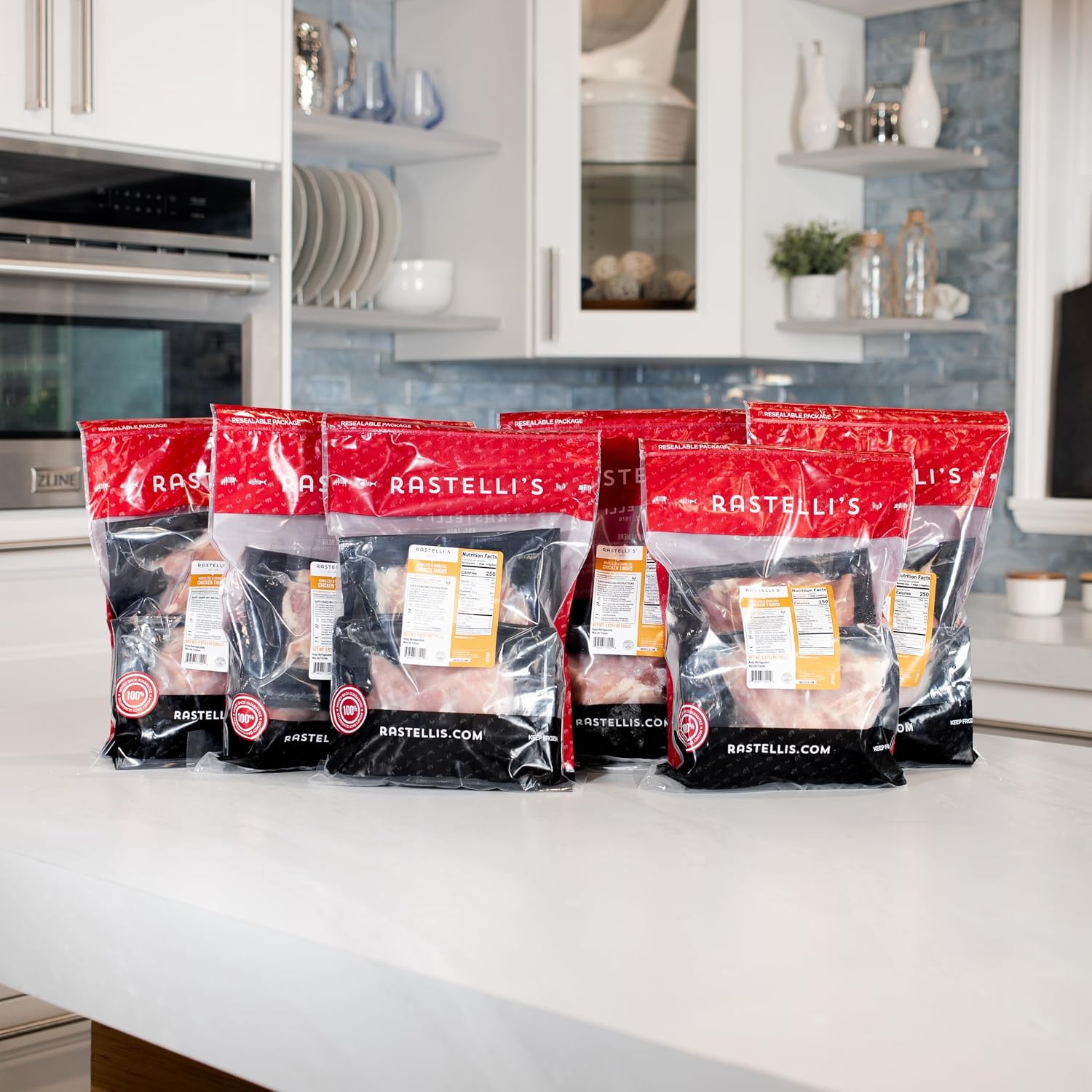 Rastelli's Antibiotic-Free Chicken Thighs (36 ct) 5 oz Portions, 11.25 lbs. Total
