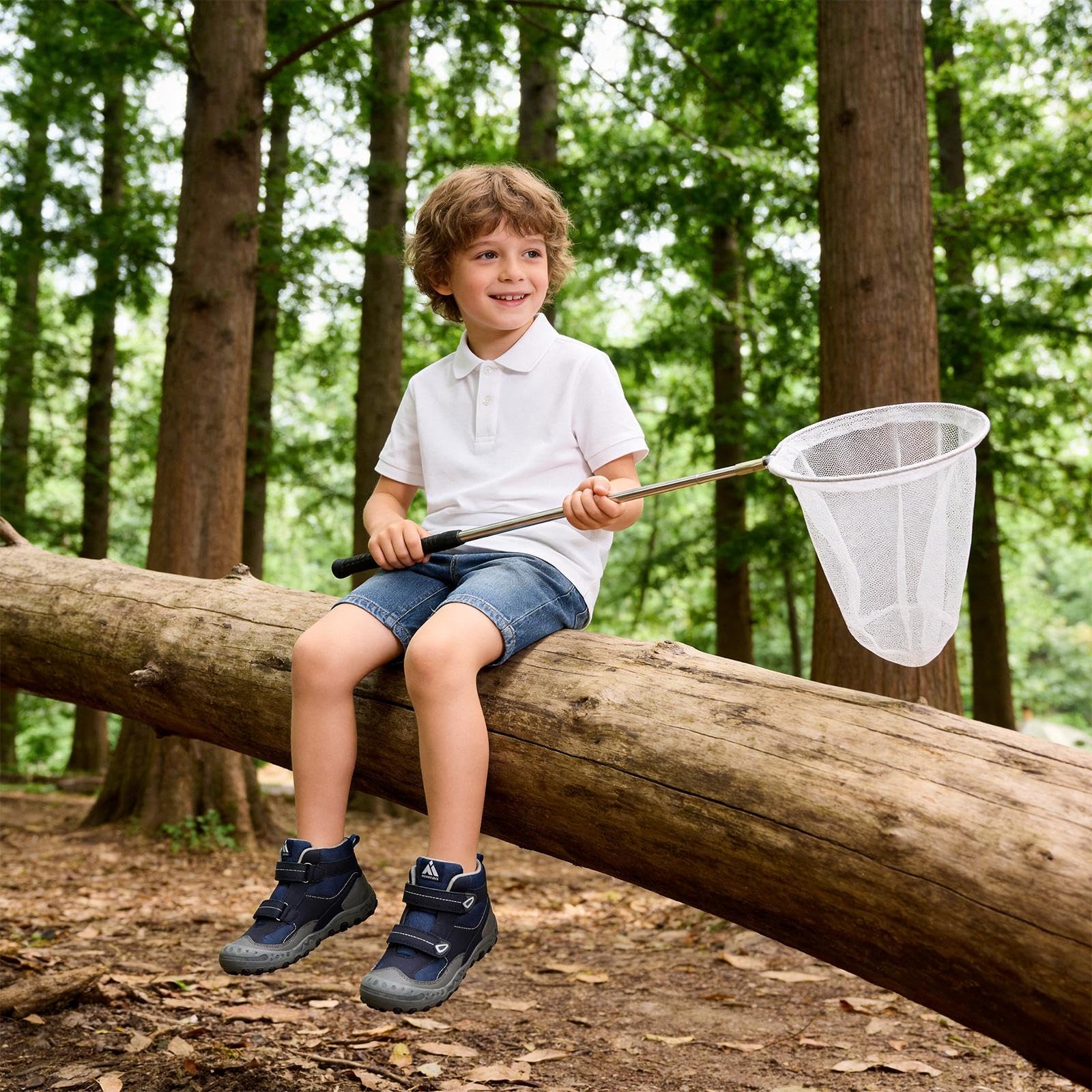 Mishansha Botas de senderismo resistentes al agua para niños y niñas, anticolisión, antideslizantes, atléticas, al aire libre, aventura, senderismo