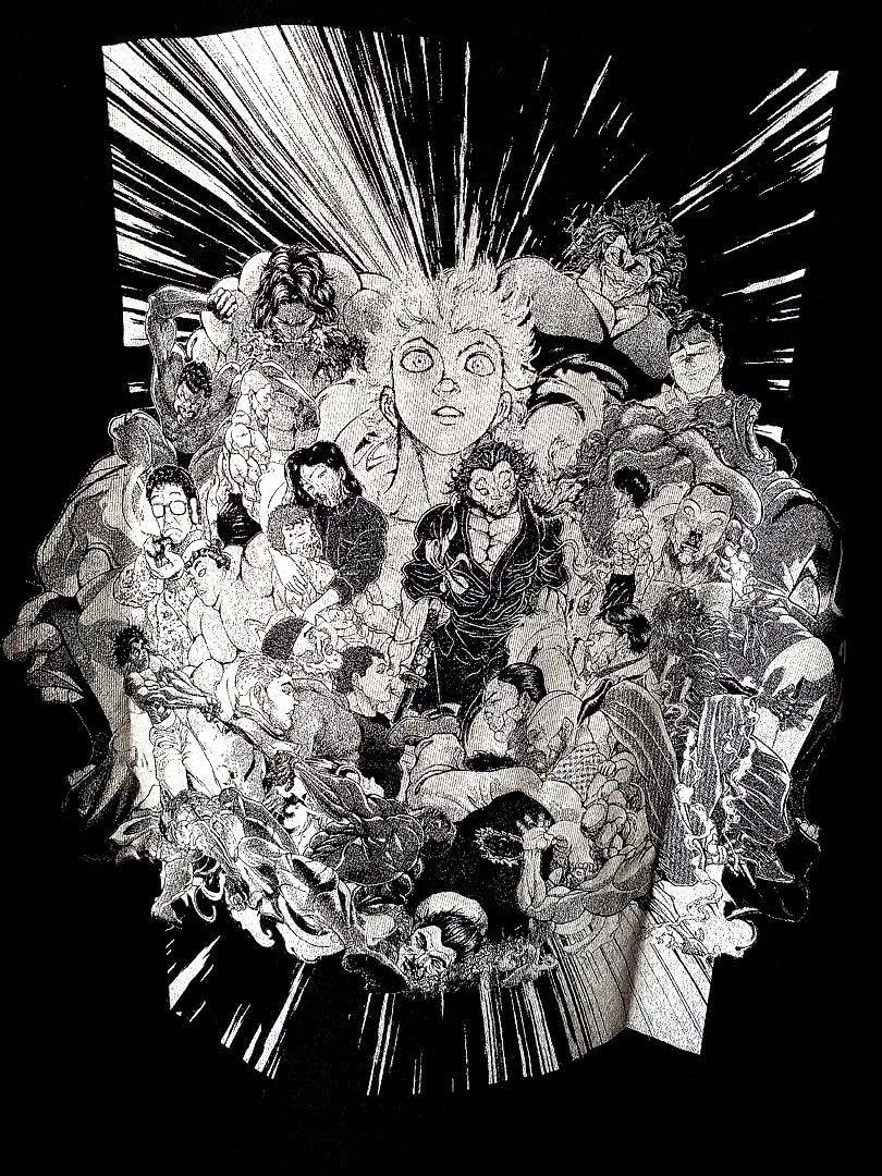 Amazon.co.jp: MEQRI 刃牙 Tシャツ 30周年 限定 ブラック XL