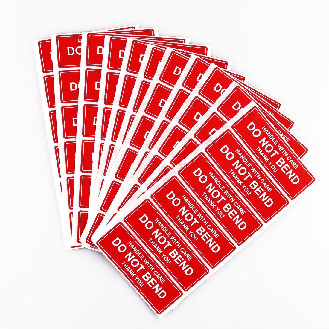 Do Not Bend Shipping Sticker,100 1x3 inch Do Not Bend Sticker Office Envelopes Stamp Labels, Red, 1x3 inches - Image 2