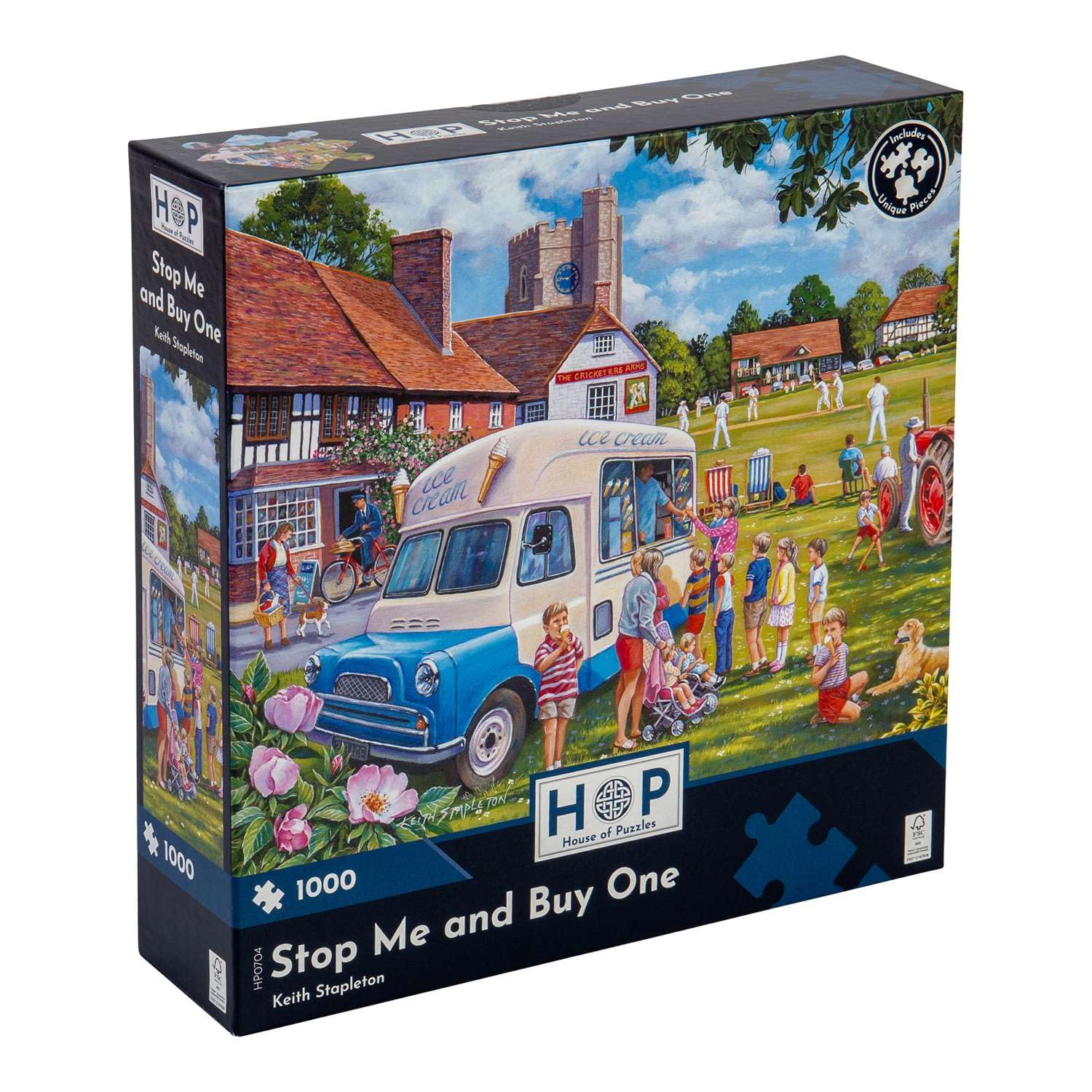 The House of Puzzles Stop Me and Buy One Jigsaw, 1000 Piece Jigsaws for Adults Artist Illustrated, Scenic Landscape