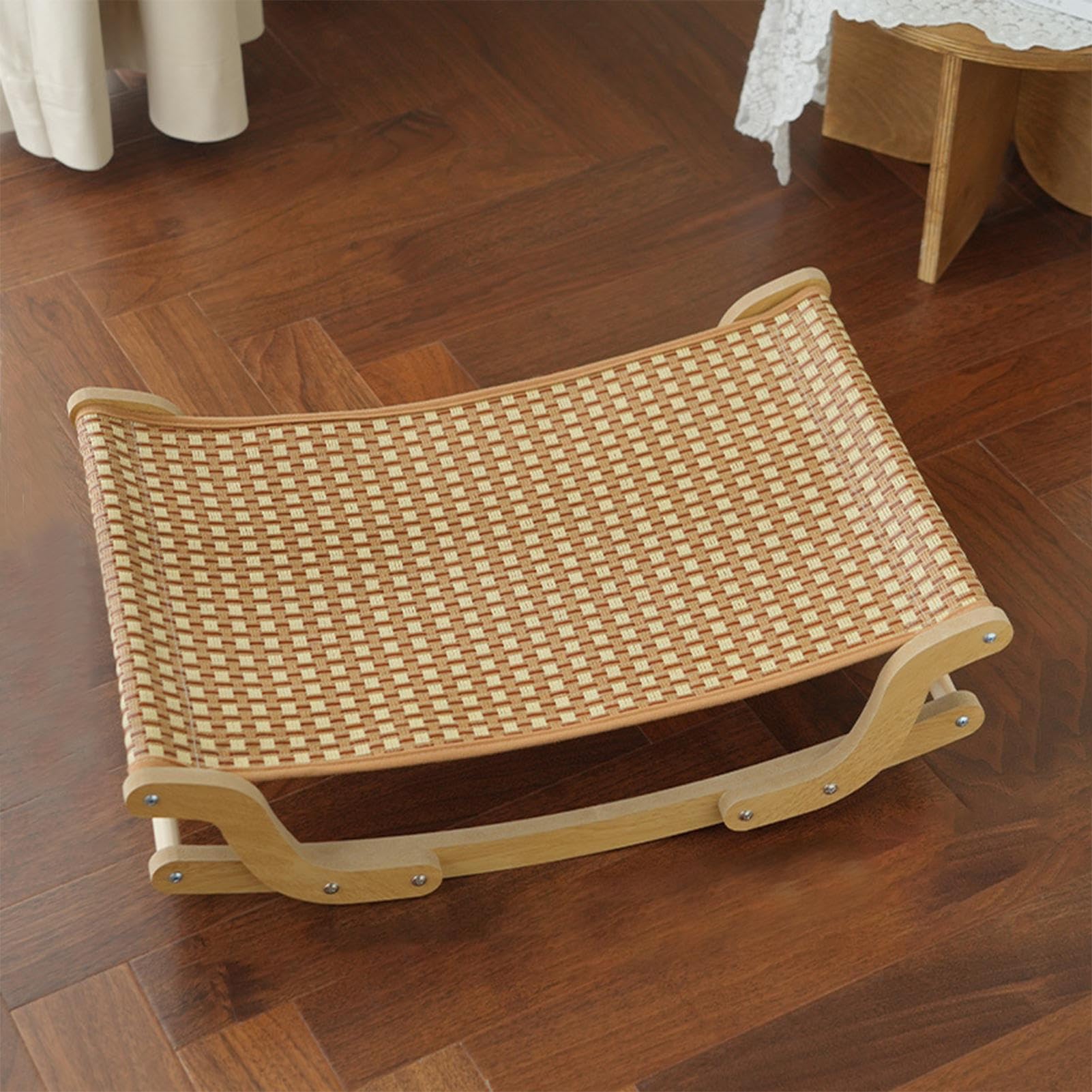 Silla Hamaca para Gatos,Cuna De Sueño Felino - Sofá Balancín Fresco para Interiores Exteriores Terraza Jardín Salón Tienda Apartamento Juego Ventana