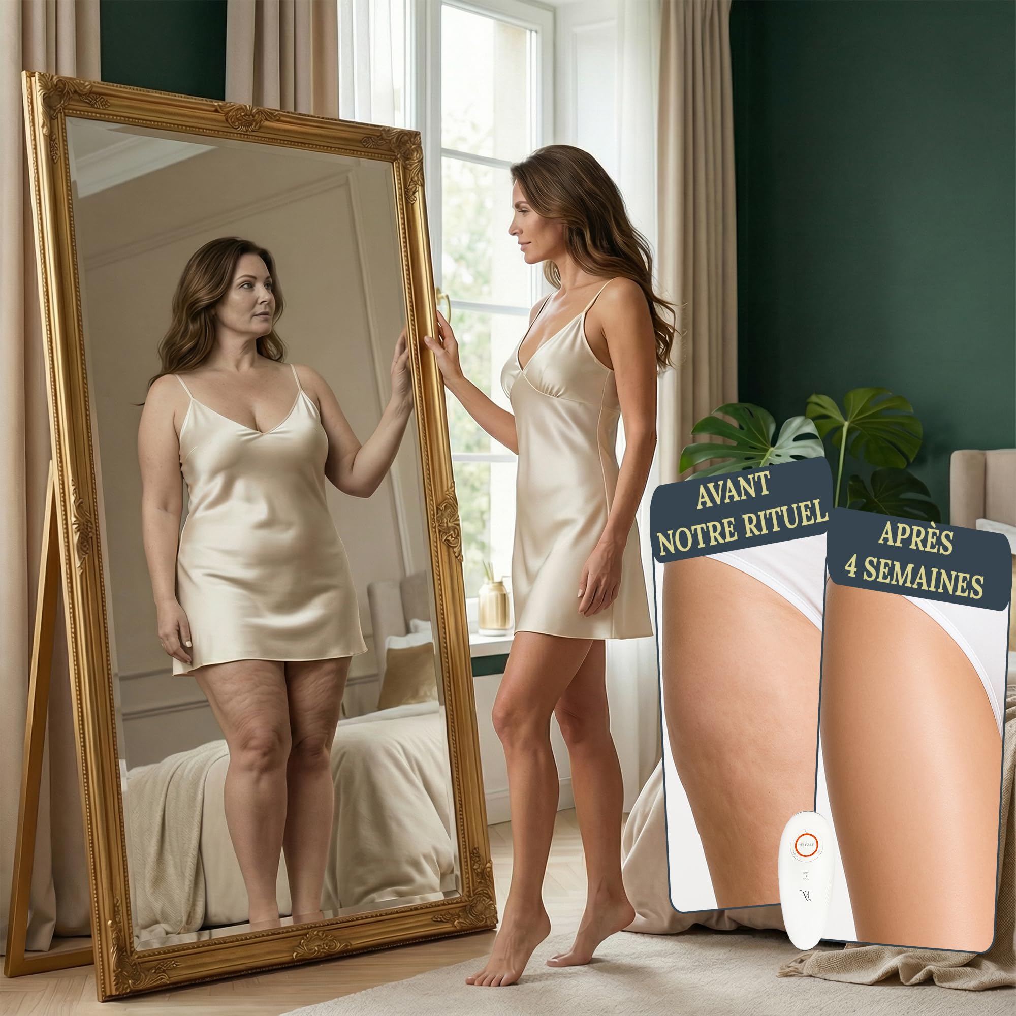 Masseur Sculptant Anti-Cellulite à Ventouse Électrique Corps & Visage 3 en 1 Mantrasage | Palper-Rouler, Lifting EMS & Thérapie Lumière Rouge | Drainage & Raffermissement Cuisses, Ventre, Bras, Fesses