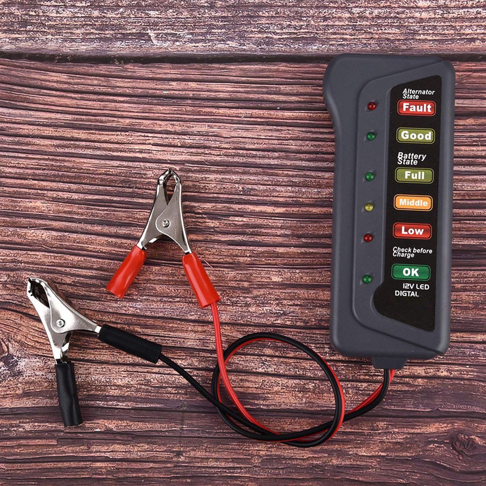Tester akumulatora 12 V analizator akumulatora samochodowego i alternatora tester obciążenia akumulatora motocyklowego analizator,Testowanie i ładowanie baterii