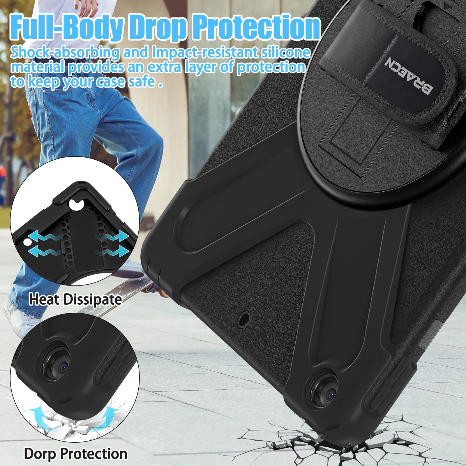 BRAECN IPad 9th/8th/7th Generation Case,Heavy Duty - View #2