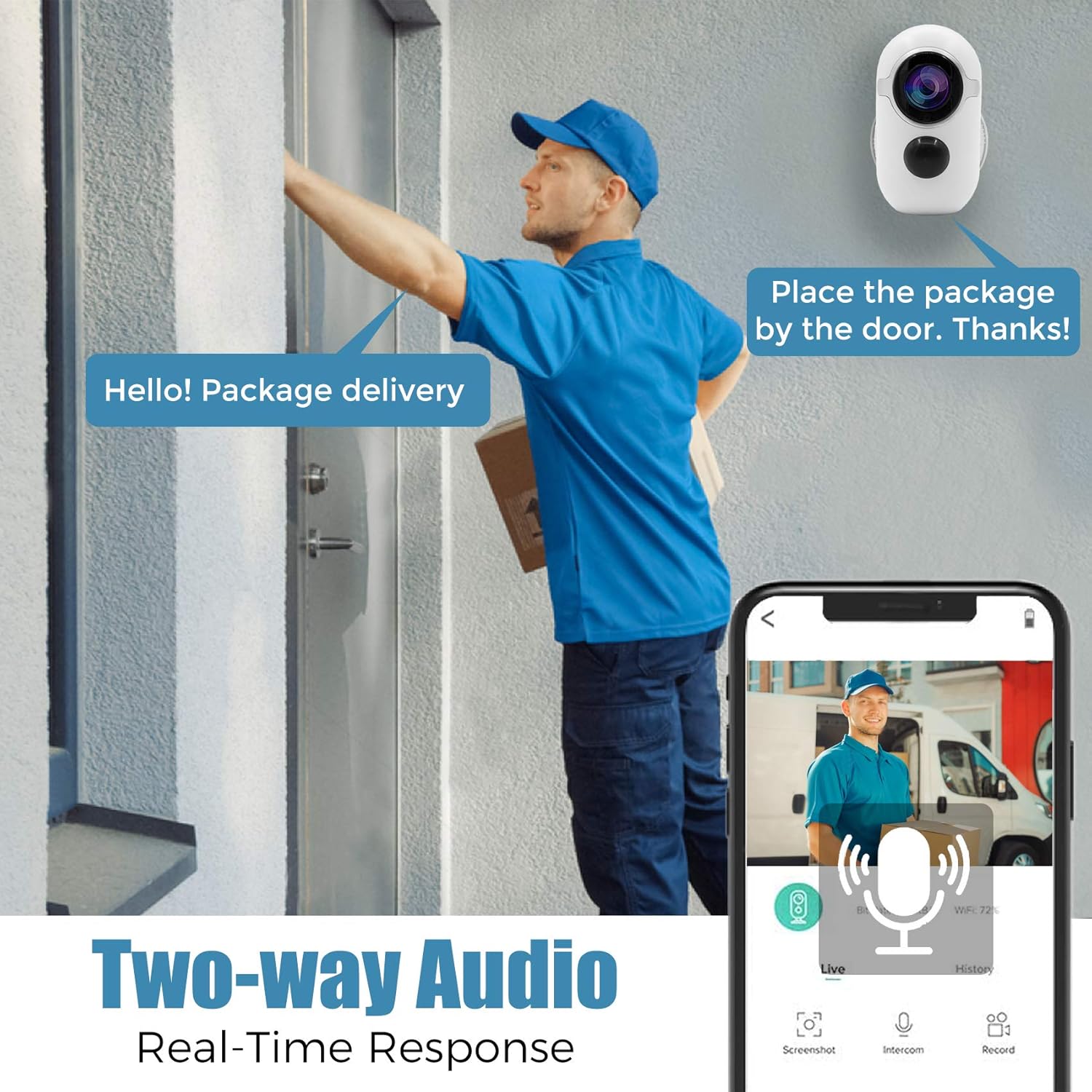 Fеаturеd Prоduсt Outdoor Security Camera, Wireless Rechargeable with 6000mAh Battery Powered WiFi, Waterproof IP66, IR Night Vision, 2-Way Talk, Motion Detection, Alert, Ultra HD Smart Deterrence Security Camera Blасk Frіdау Clеаrаnсе Outdoor Security Camera, Wireless Rechargeable with 6000mAh Battery Powered WiFi, Waterproof IP66, IR Night Vision, 2-Way Talk, Motion Detection, Alert, Ultra HD Smart Deterrence Security Camera