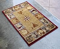 Vista 2 de Alfombra de área para escena náutica (2 pies x 3 pies 2 pulgadas)