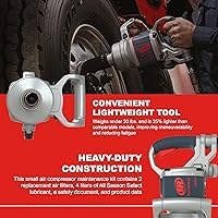 Vista 3 de Ingersoll Rand 2850MAX Llave de impacto neumática de 1 pulgada, par máximo de 2,100 ft-libras, mango D