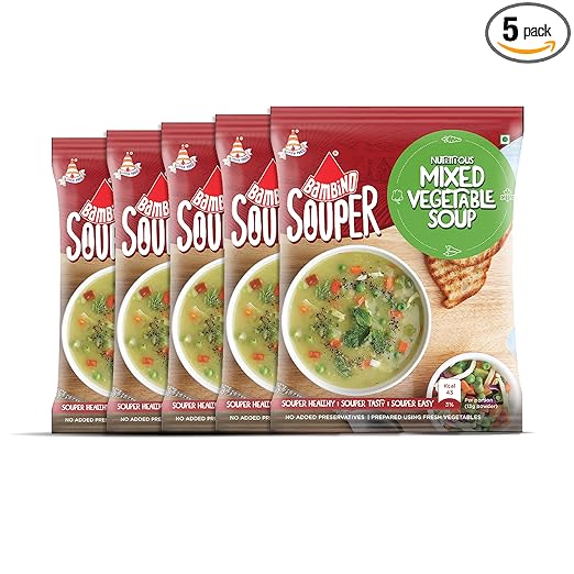 Bambino Mixed Veg Soup Powder 45g (Pack of 5)