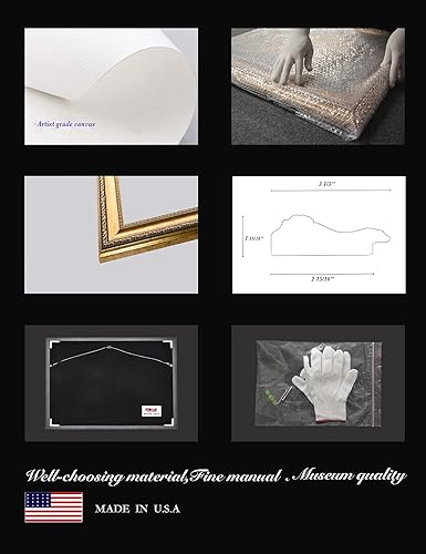 Miniatura 5 de ELITEART -Jeanne Marguerite Lecadre en el jardín por Claude Monet Giclée Art Impresiones en lienzo - Tamaño del marco 28 12 x 35 pulgadas