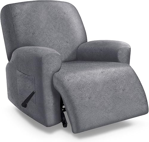 Vista 112 de molasofa Fundas de cuero para sillas reclinables, fundas para sillas reclinables grandes para silla reclinable, 4 piezas, fundas lavables que se