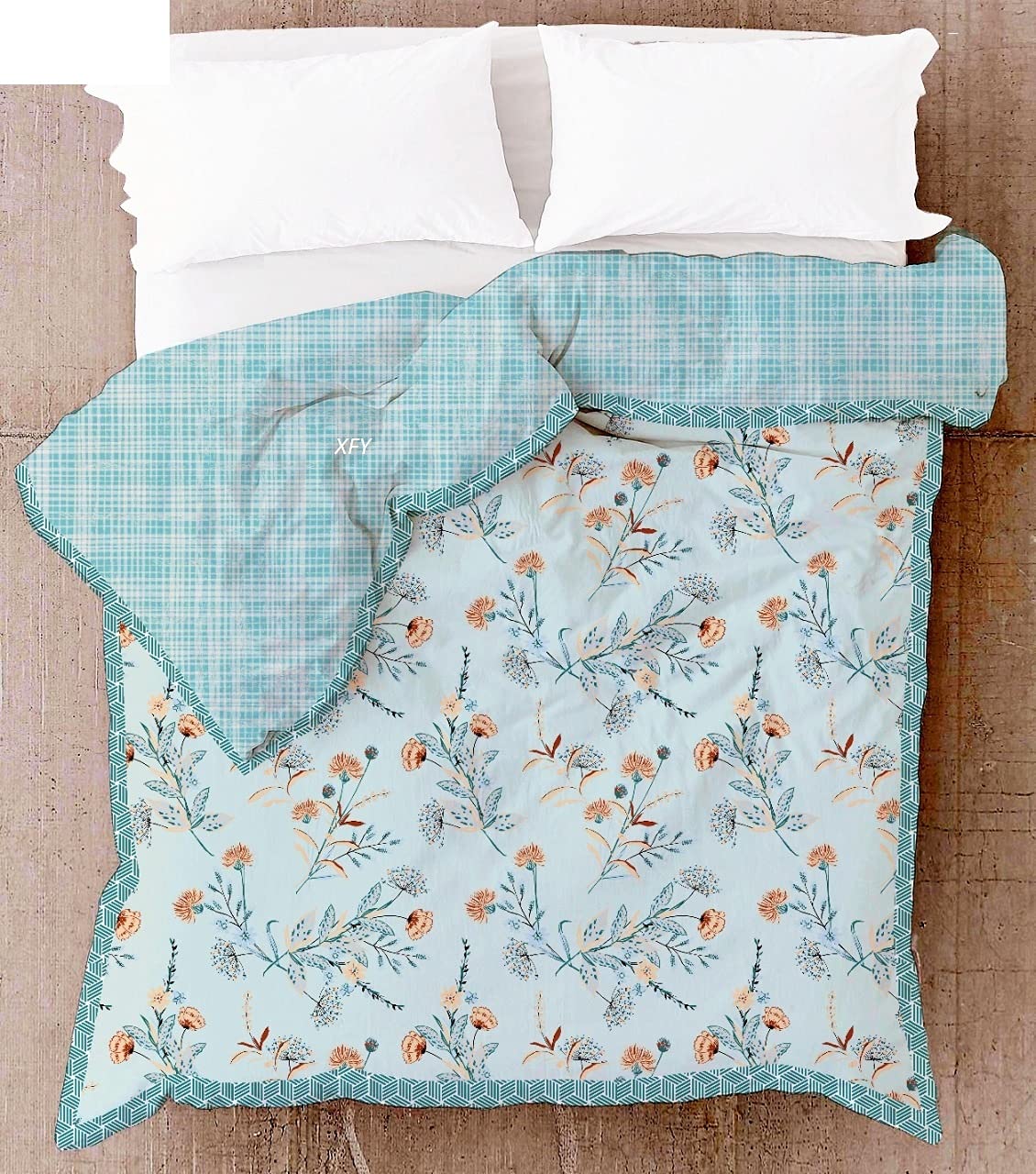 WCX 100% Cotton Reversible dohar Single Bed / dohar Single Bed Cotton 60x90Inch