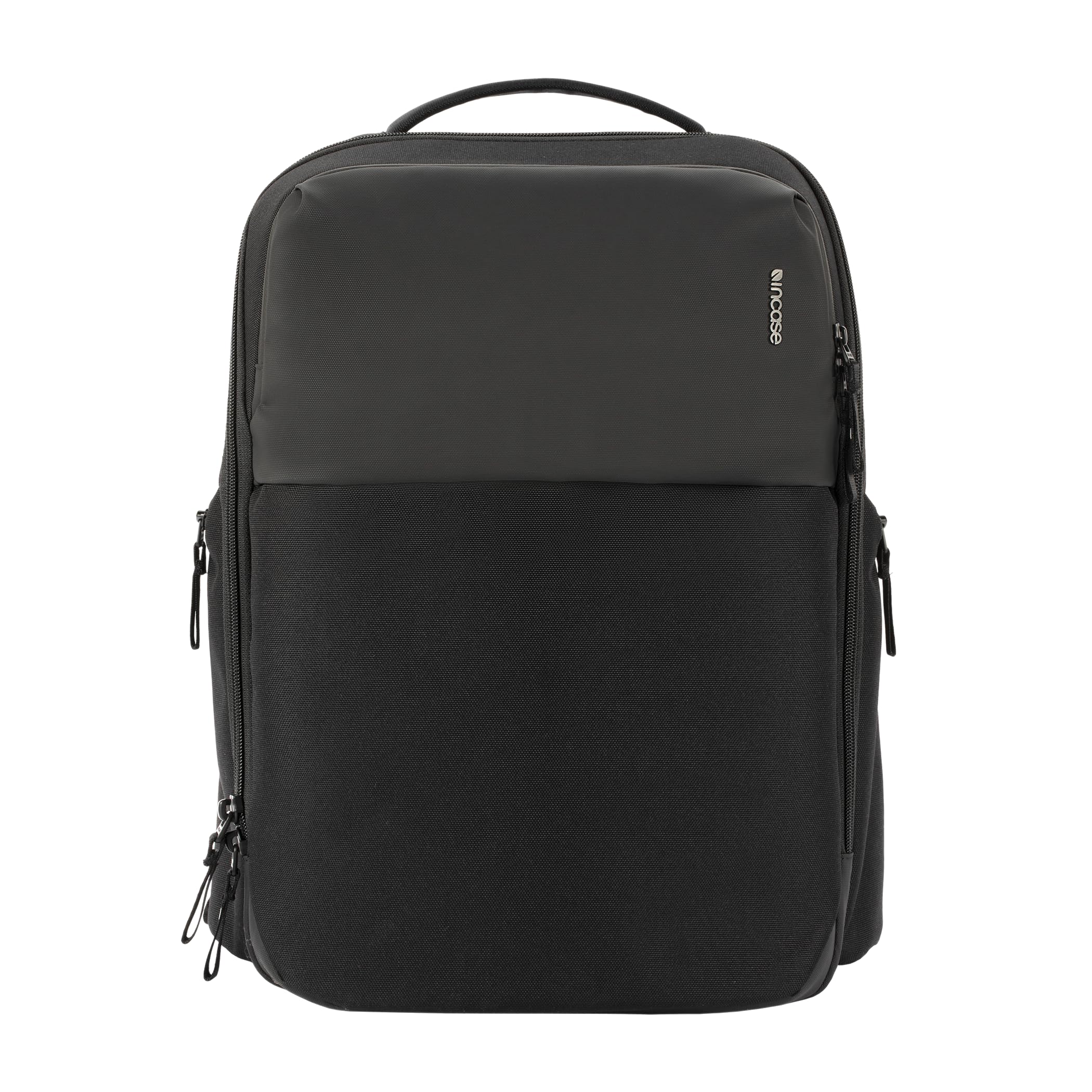 Incase A.R.C. Daypack 24L – Travel Backpack and Laptop Bag for School - Fits up to 16 inch Laptop - 4 Zippered Compartments, 2 Water Bottle Pockets - Commuter and College Backpack - Black