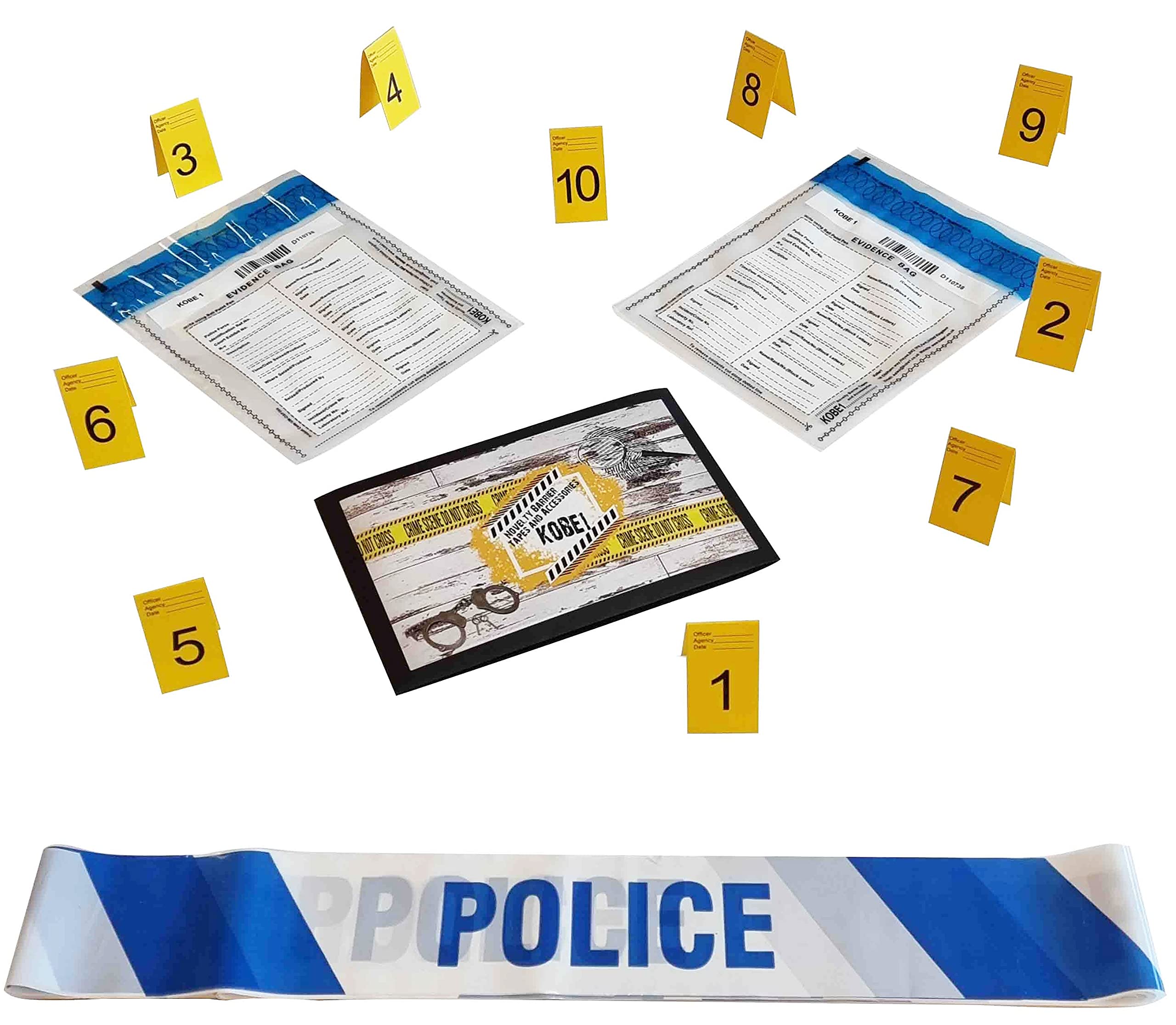 Buy Kobe1 ,Crime Scene Kit Tape (6mx1),Evidence Bags (x2),Photo Evidence Frames(7cm x 4cm