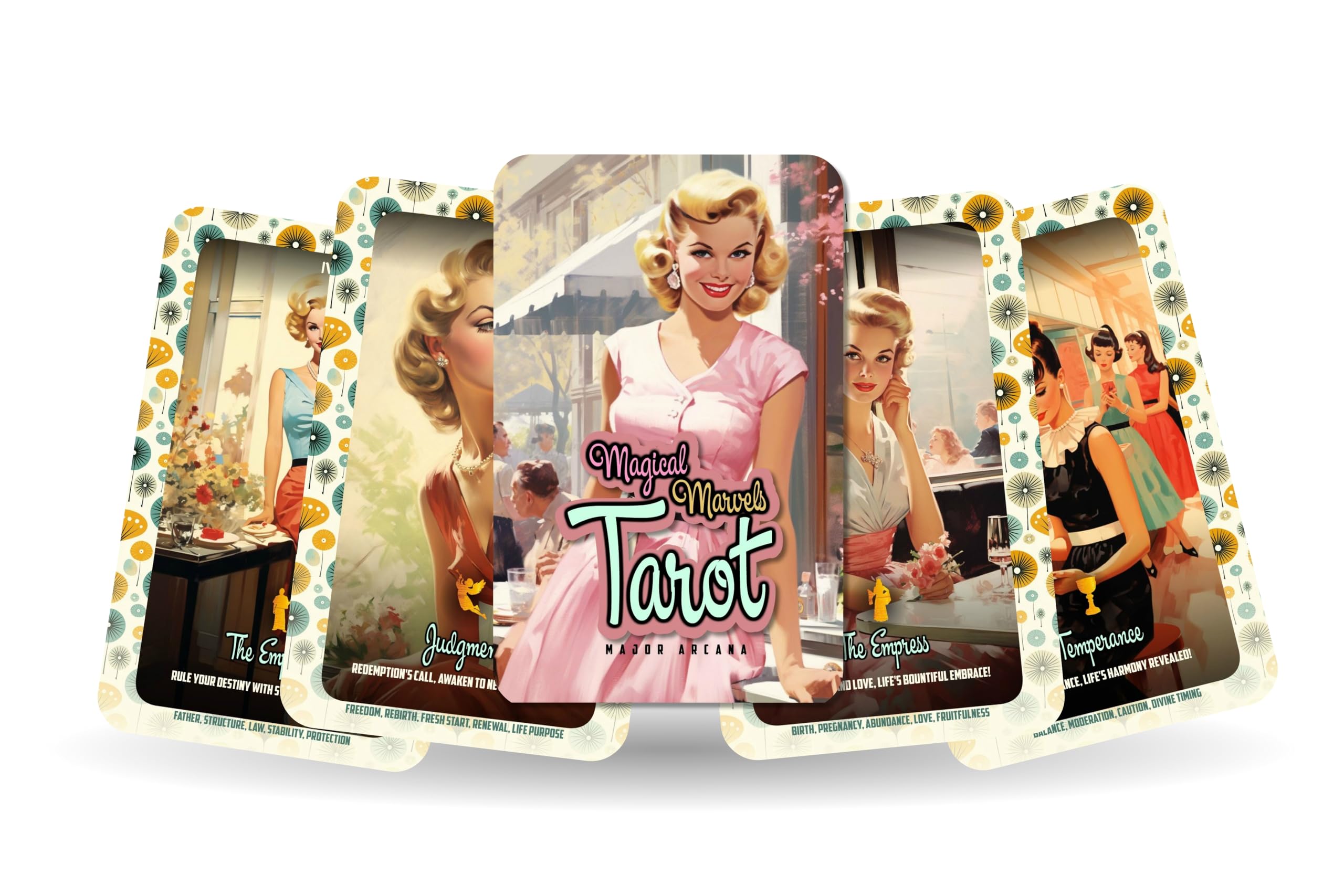 Ibiza Tarot Magical Marvels Tarot - Major Arcana Cards | Fortune Telling Tarot Cards Deck for Beginners | Authentic Tarot Experience - Set of 22 Cards