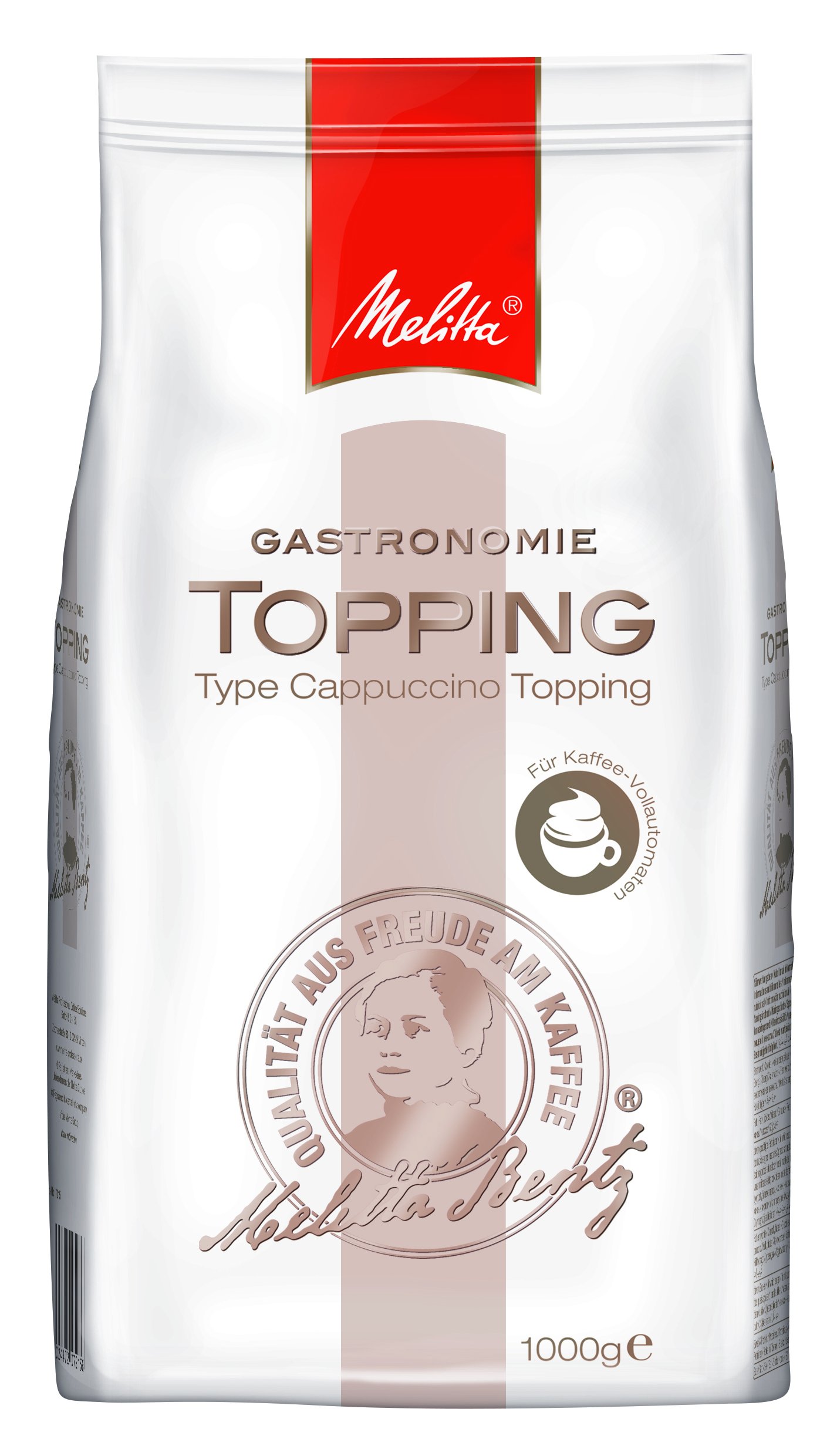 Melitta Topping für Kaffee-Vollautomaten, Pulverförmig, Kaffeeweißer, 5 x 1 kg