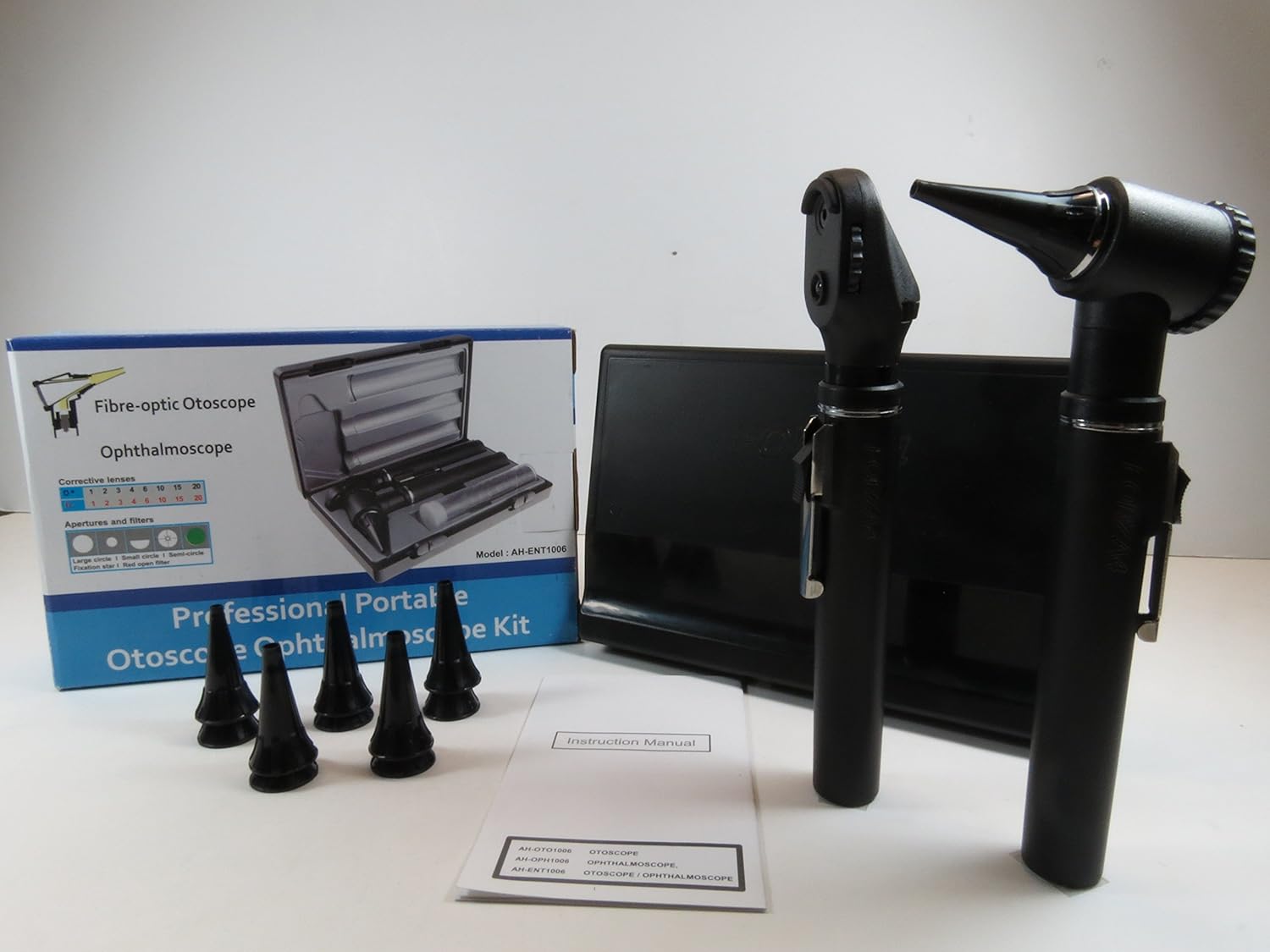 Ophthalmoscope and Otoscope Diagnostic Fiber Optic Set FORZA4 Industrial & Scientific