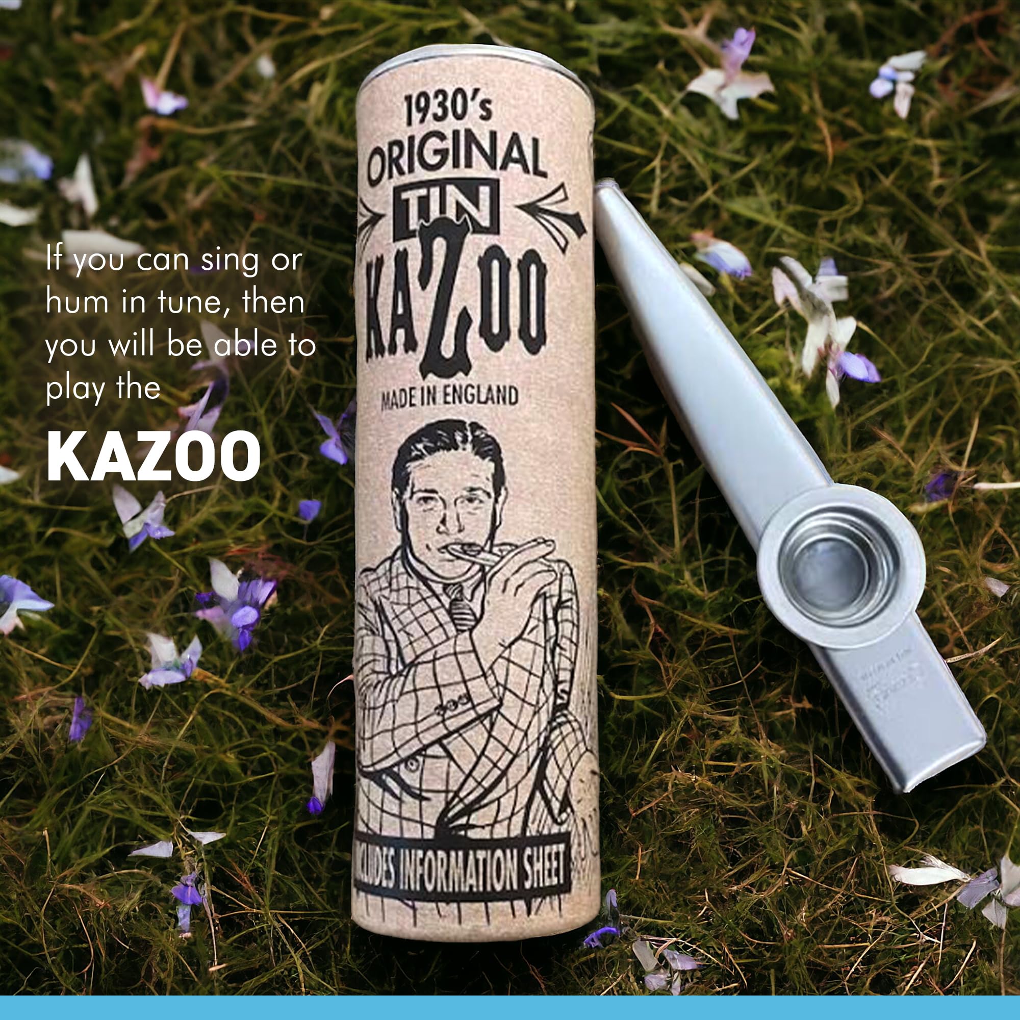 Amazon.co.jp: Original tin silver coloured Kazoo made from the