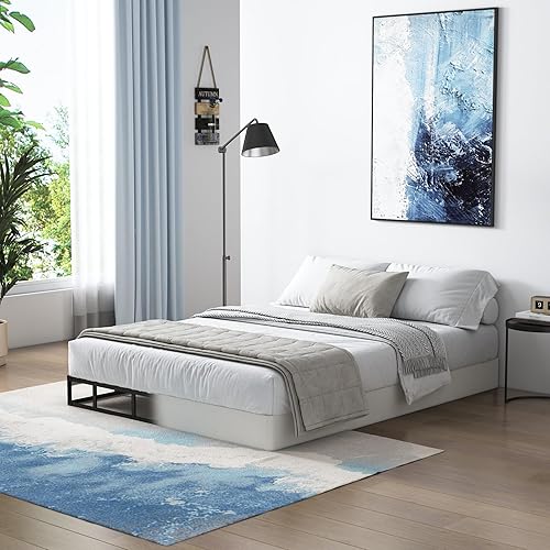 Miniatura 3 de Somier de 7 pulgadas para cama Full, solo somier de tamaño Full, base de colchón de servicio pesado, base de cama de metal, antideslizante, fácil