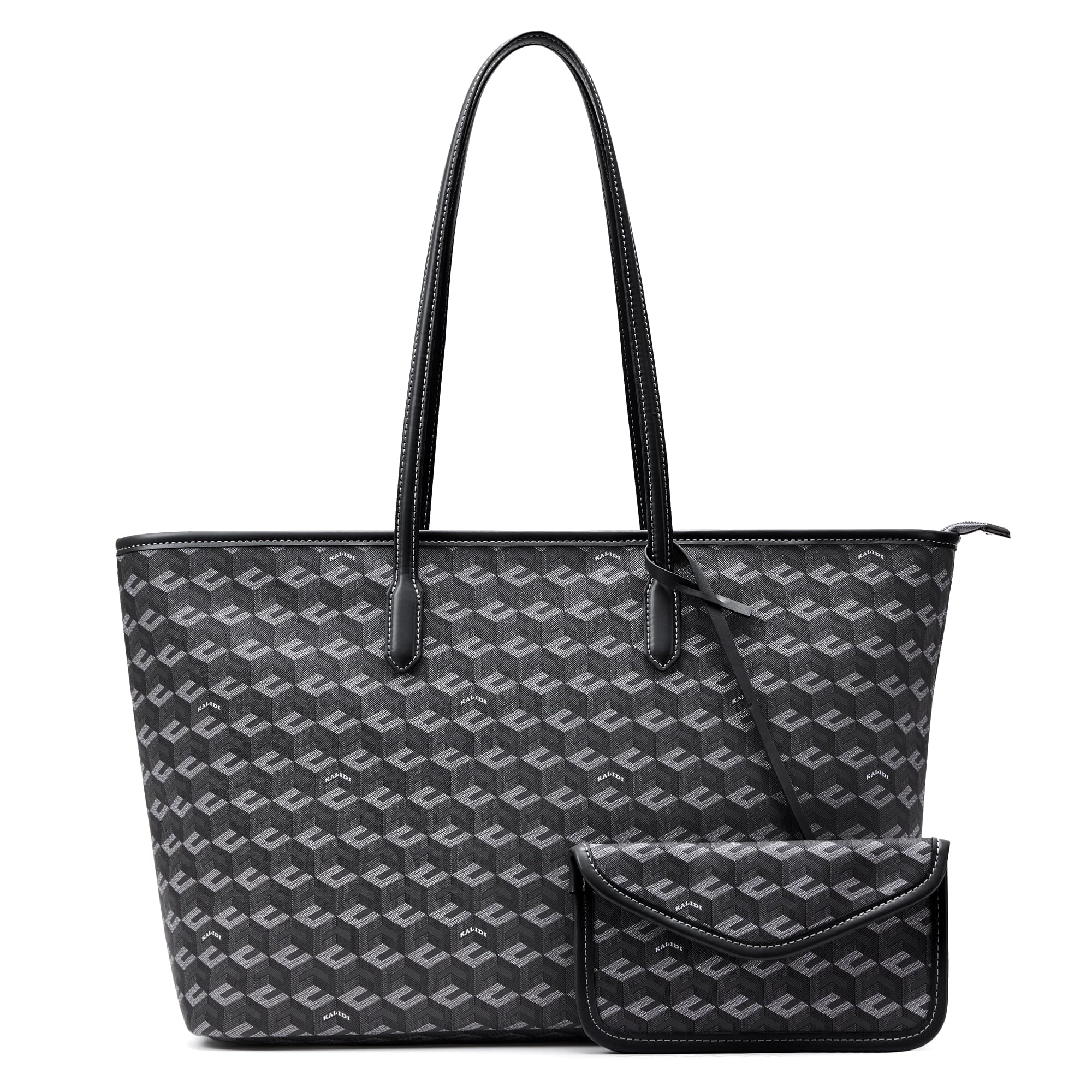 3D Cube Tote Bag Cubic Garden Monogram Print Leather Women Weekender Bag Shopper Handbags Purses with Top Handle