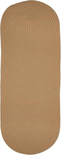 Miniatura 34 de Tapete de interior/exterior, diseño texturado trenzado, tapete reversible, Sintético, Marrón Marrón,Negro -,Azul (Hydrangea Blue),Azul