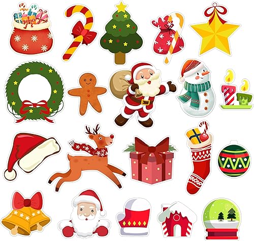 Adhesivos de Navidad para ventana, calcomanías de ventana de Navidad para vidrio, reutilizables, extraíbles, impermeables, de gel de Navidad con