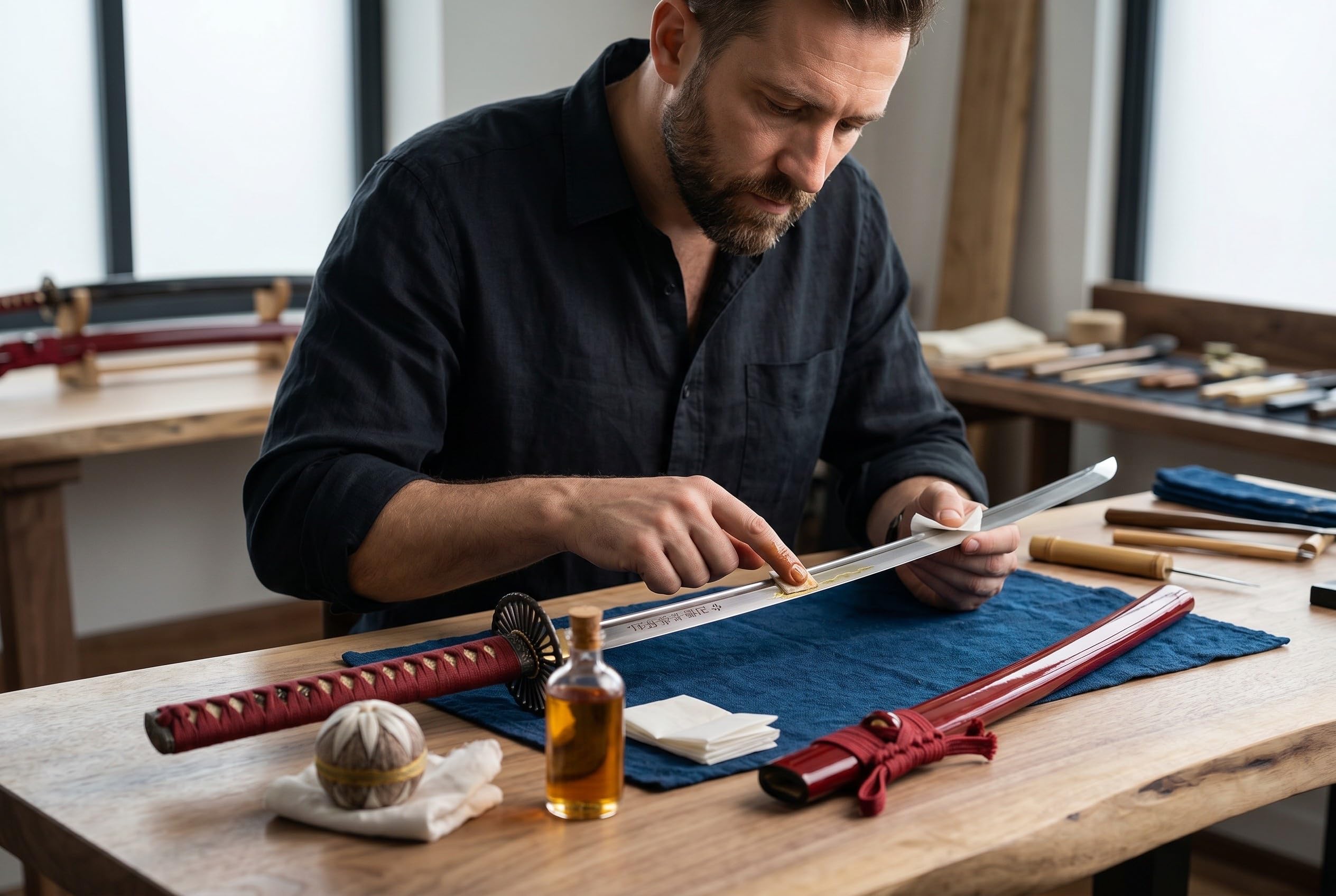 Lange Machete Katana Schwert Gravierte Klinge Scharf Echt Zum Training Metall Stahl 1045 Samurai 100% Handarbeit nur für Erwachsene - 18 Jahre erforderlich DS044