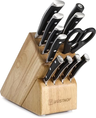 Miniatura 1 de WÜSTHOF CLASSIC IKON Juego de cuchillos de 12 piezas  Juego de cuchillos alemanes  Juego de cuchillos de cocina de acero inoxidable de alto carbono