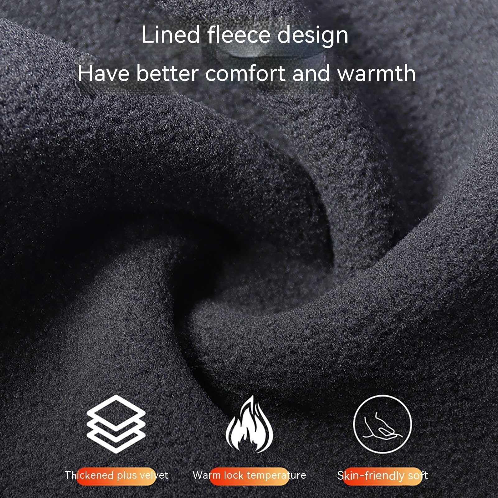 Ice Silk face Protection Cycling Hood, Winter Warmer Ski Mask for Men Women Windproof Waterproof (US, Alpha, One Size, Black)