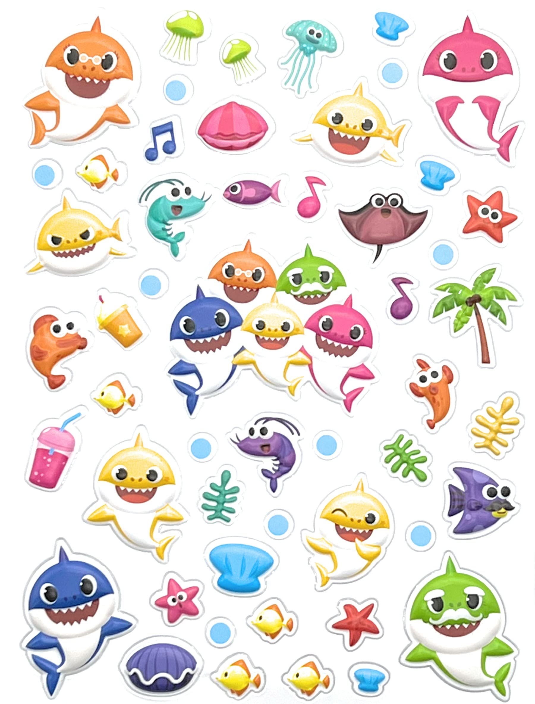 Baby Shark Sticker Sheet Set by Innovative Designs LLC
