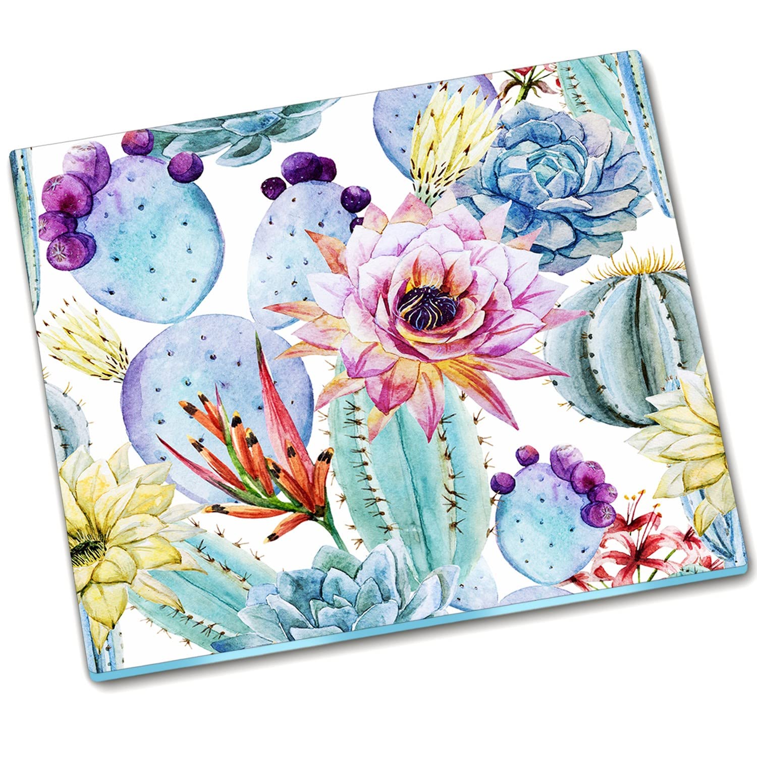 Plaque de protection de poêle style cactus pour transformer votre cuisine en espace chaleureux