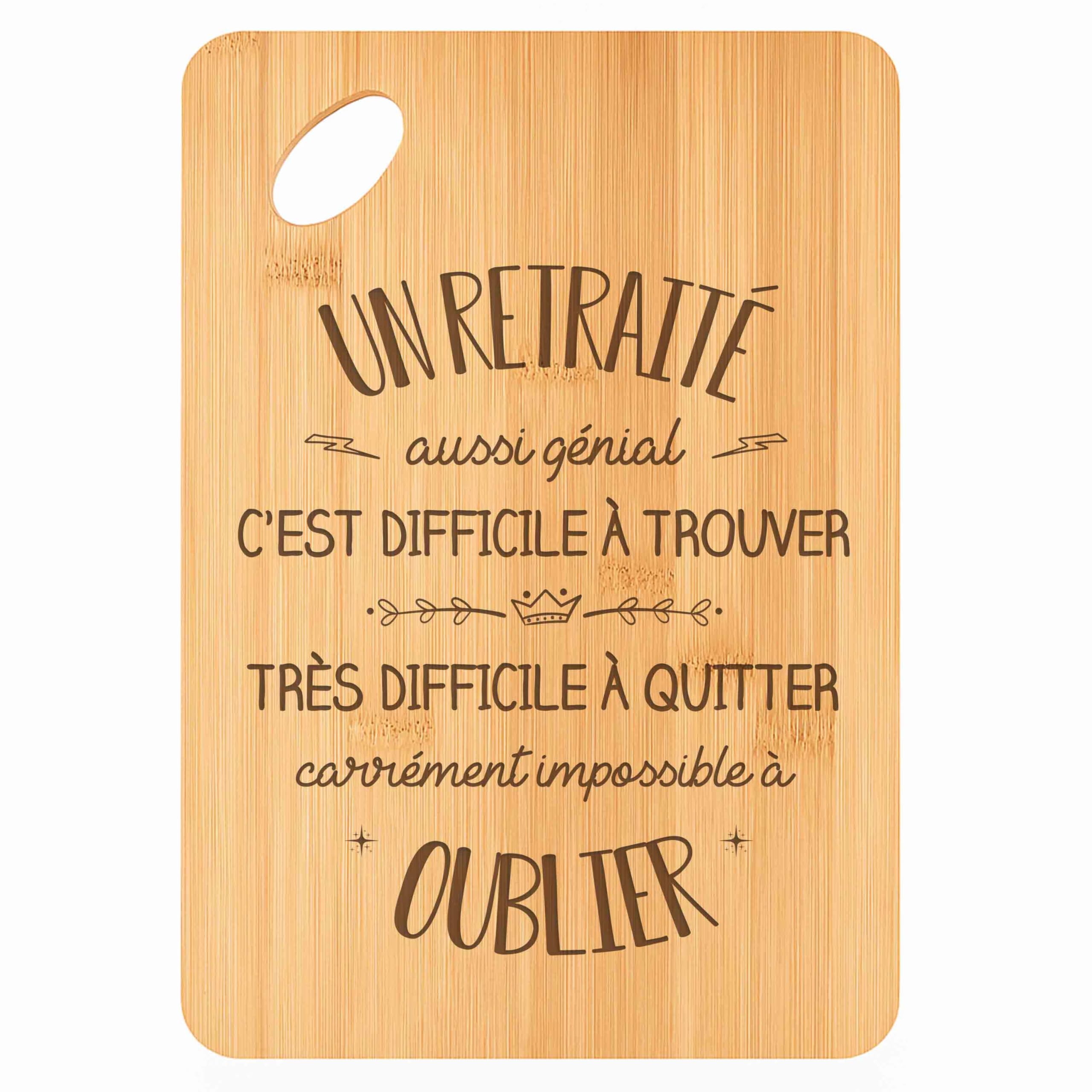 Planche à découper en bambou durable contre l'usure des plateaux repas