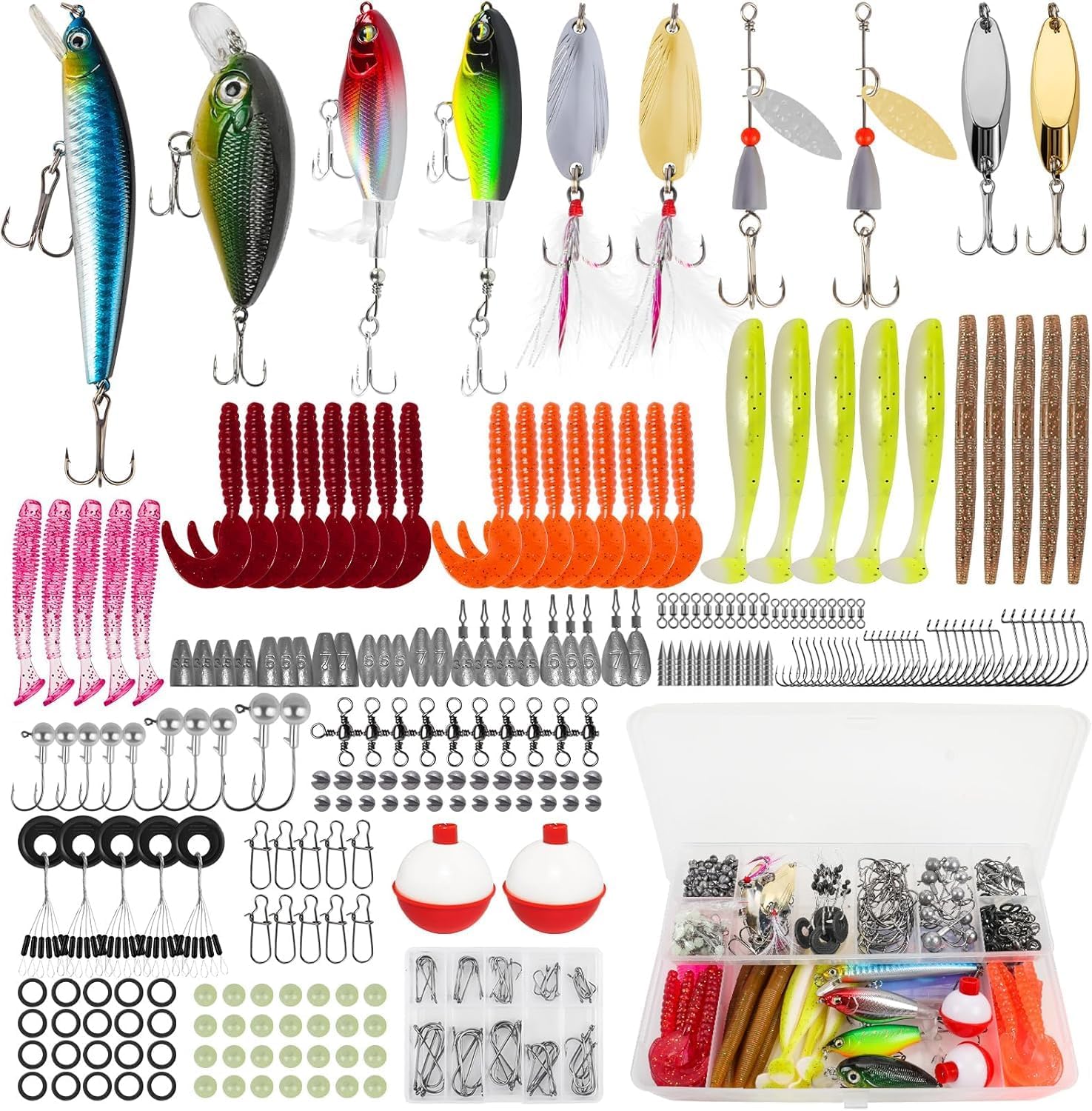 Fishing Spoons Lures 404 Pack Set Gift