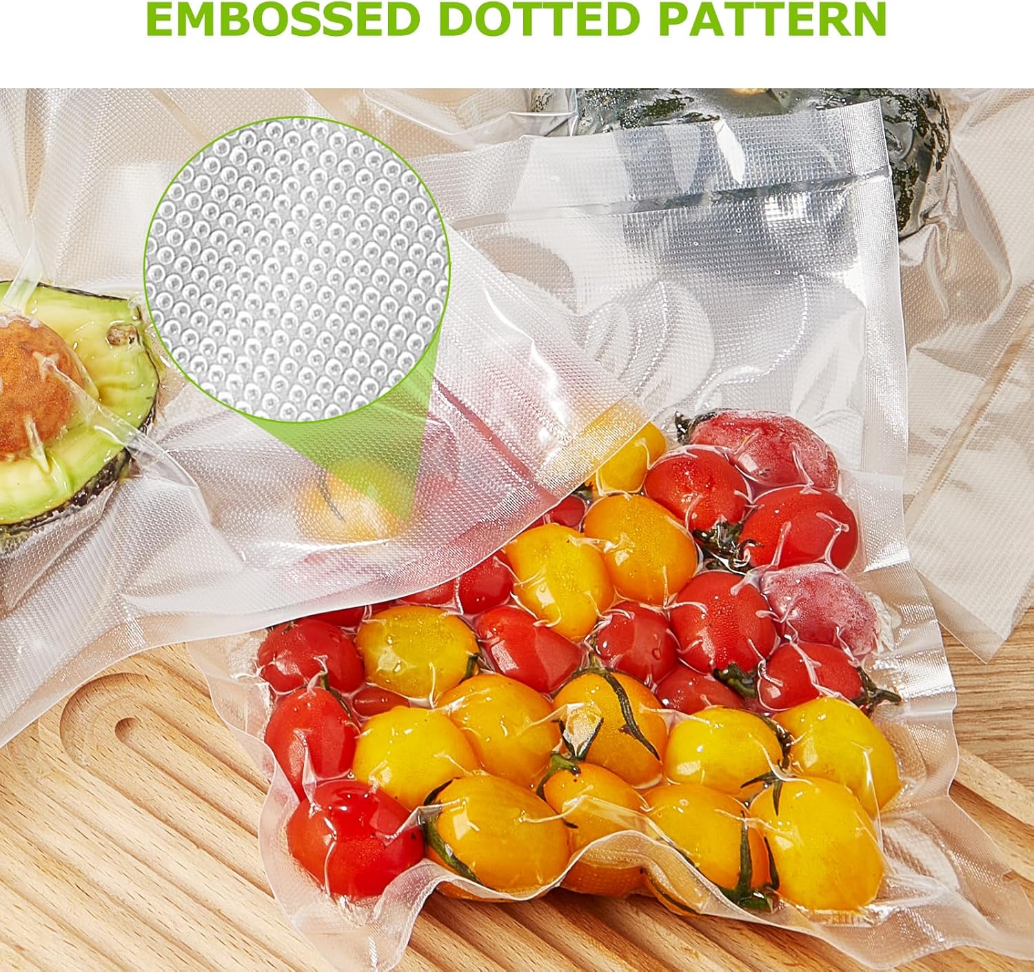 Bonsenkitchen Precut Vacuum Sealer Bags, 500 Pint 6" x 9" Food Sealer Bags,Commercial Grade, BPA Free, Heavy Duty, Customized Size Vacuum Bags for Vac Storage, Meal Prep or Sous Vide Cooking, VB11 - Image 7