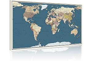 WELMECO World Map Mural, An Immersive Expedition to the Corners of Your World