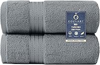 Vista 50 de COZYART - Juego de 6 toallas de baño de algodón turco, color verde salvia, gruesas suaves absorbentes duraderas, 19.17 oz/yd², incluye 2 toallas