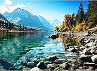 VOLUVOLU Glacier Park 500 Piece Jigsaw Puzzle for Adults - Seamless Fit, Recycled Material, 20.5x15 Inch Finished Size
