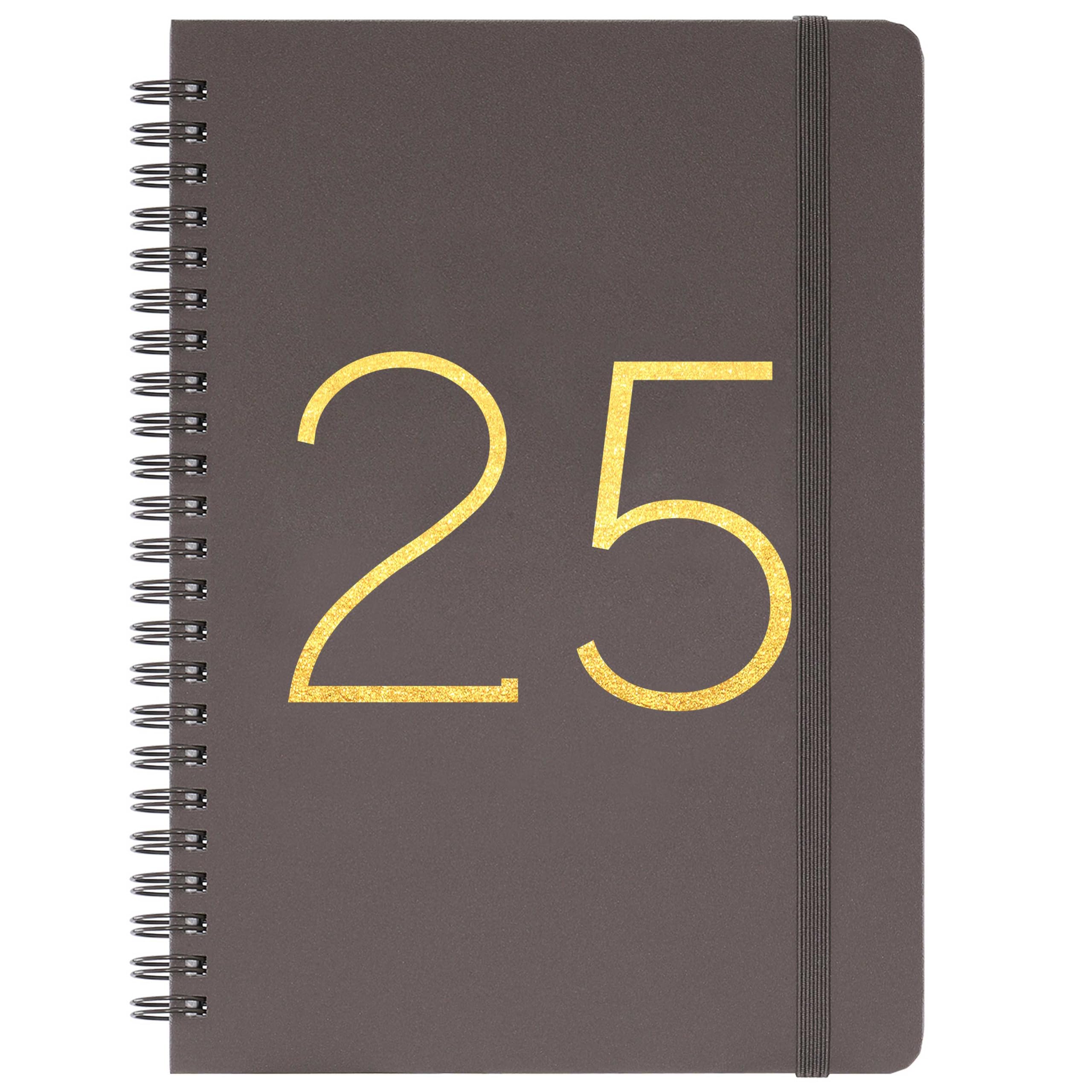 2025 Planner - Weekly Monthly Planner 2025 from Jan. 2025 to December 2025, 6.45" x 8.45", 2025 Calendar Planner with Twin-Wire Binding, Tabs