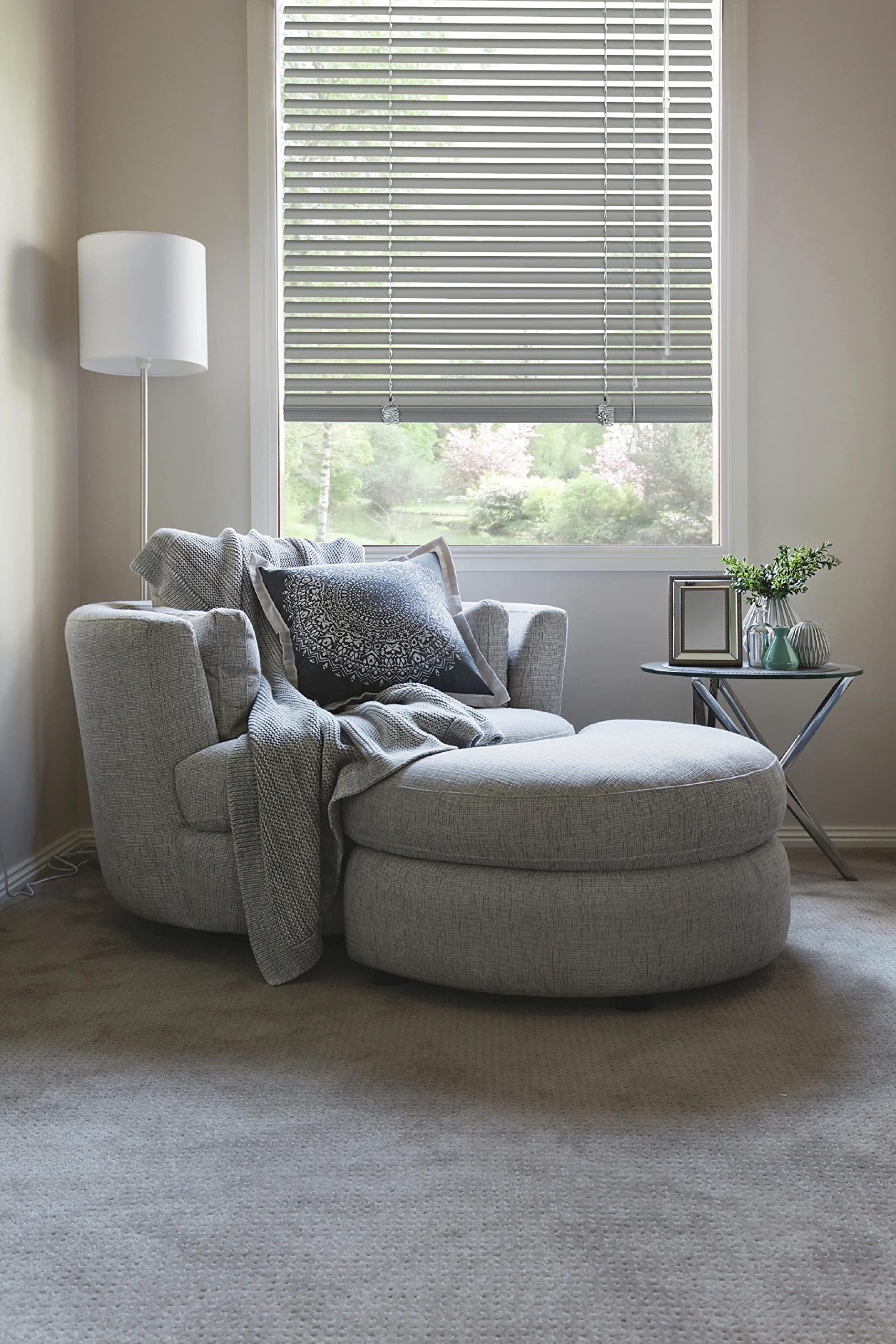 Deco Company, Veneziana in Alluminio, per Privacy, Argento, 150 x 175 cm