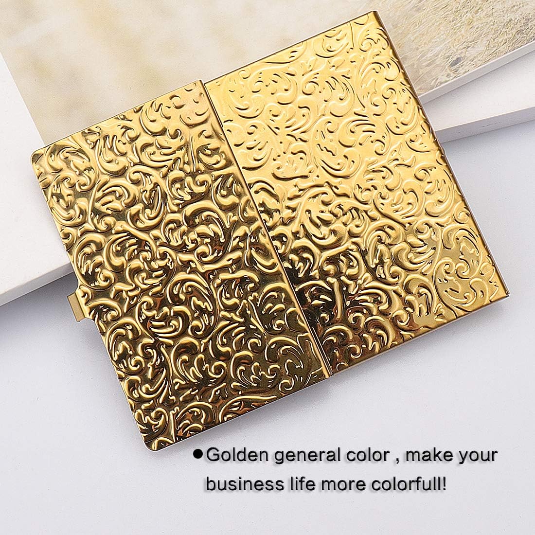 Buy Yobansa Stainless Steel Gold Business Card Holder Credit Card Holder Name Card Holder Business Card Case For Men And Women Golden Online In Poland B074nz4gpx