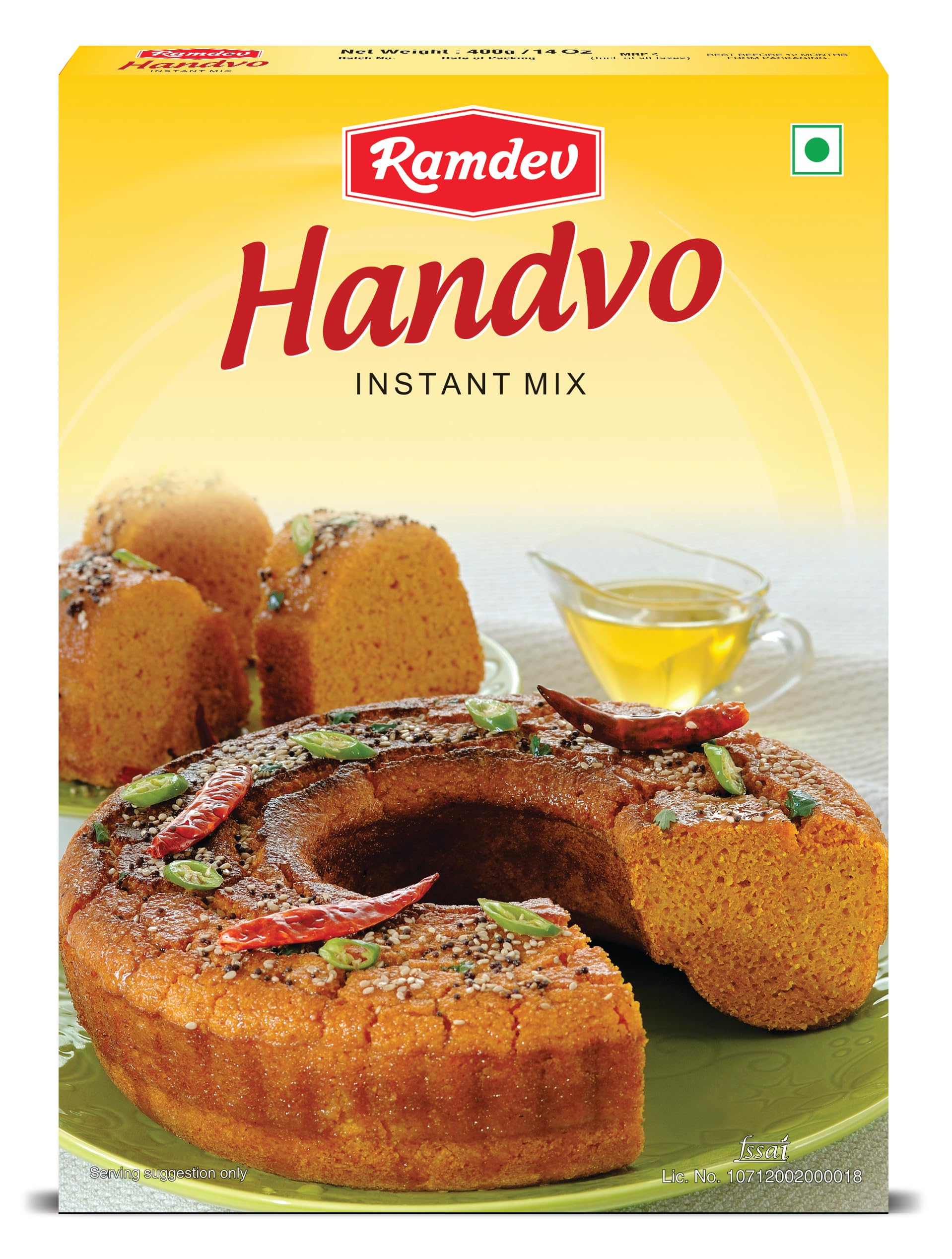 Ramdev Handvo instant Mix 400 grams Flour - Pack of 5 (B011QY7CL8) Amazon Price History, Amazon Price Tracker