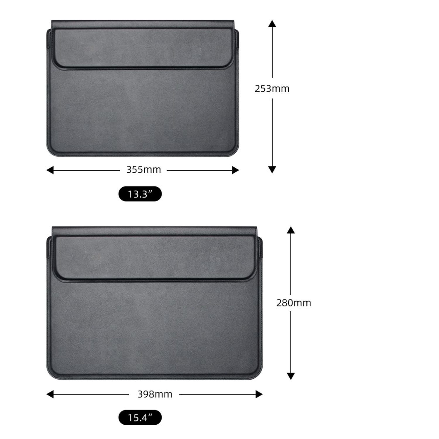 MOHALIKO Waterproof Laptop Sleeve Case - Shockproof 11 Inch Laptop Bag With Zip, Slim & Lightweight Protection (Black)