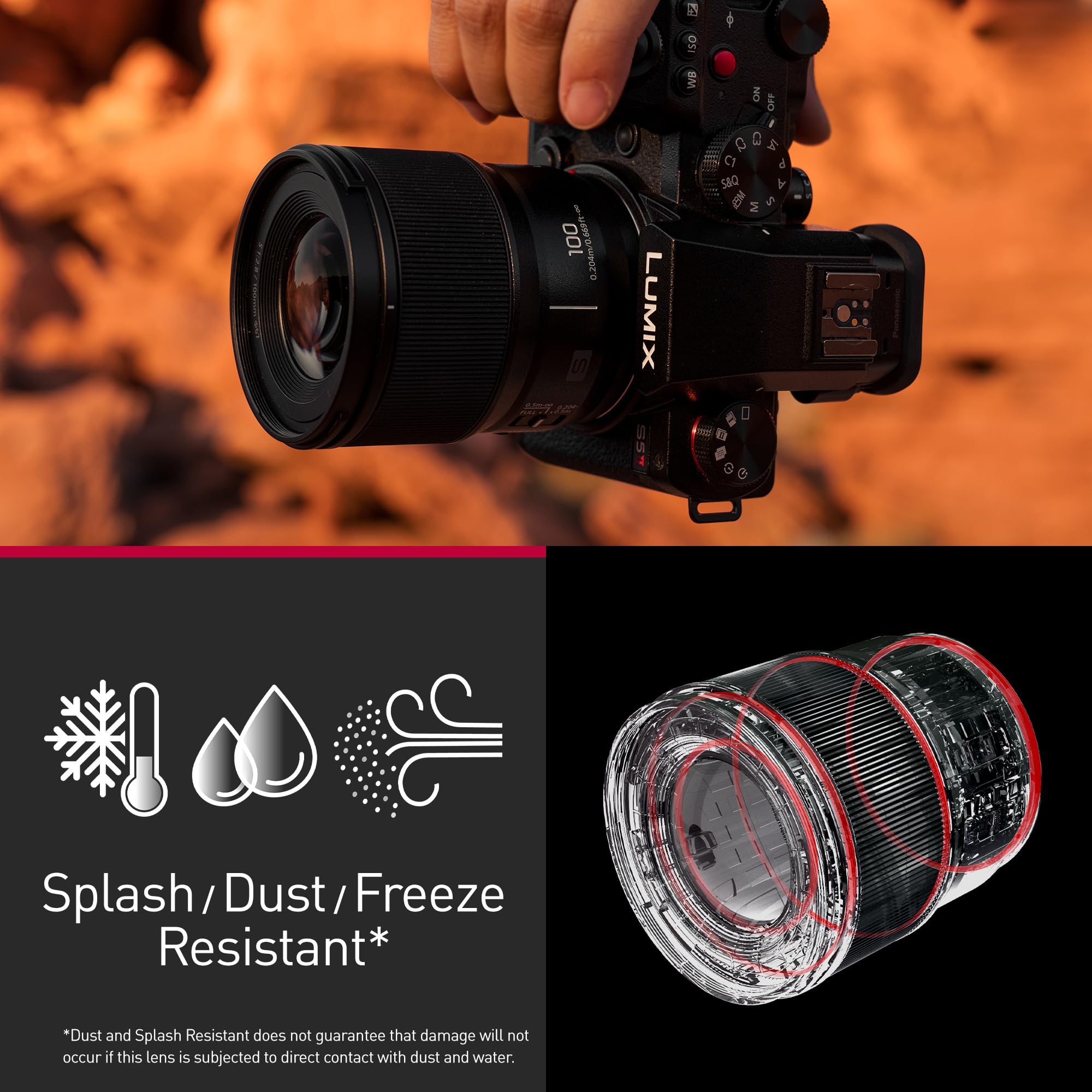 Amazon.com : Panasonic LUMIX Full Frame Camera Lens, S 100mm F2.8