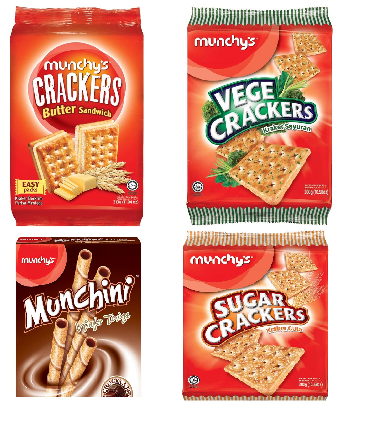 Munchys Biscuit Combo (Sugar Cracker, Butter Sandwhich, Choco Roll, Vege Cracker) (B089DD8WX5) Amazon Price History, Amazon Price Tracker