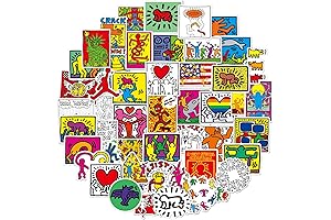 Keith Haring Tapestry Iconic Graffiti Stickers for Hipster Art Decor