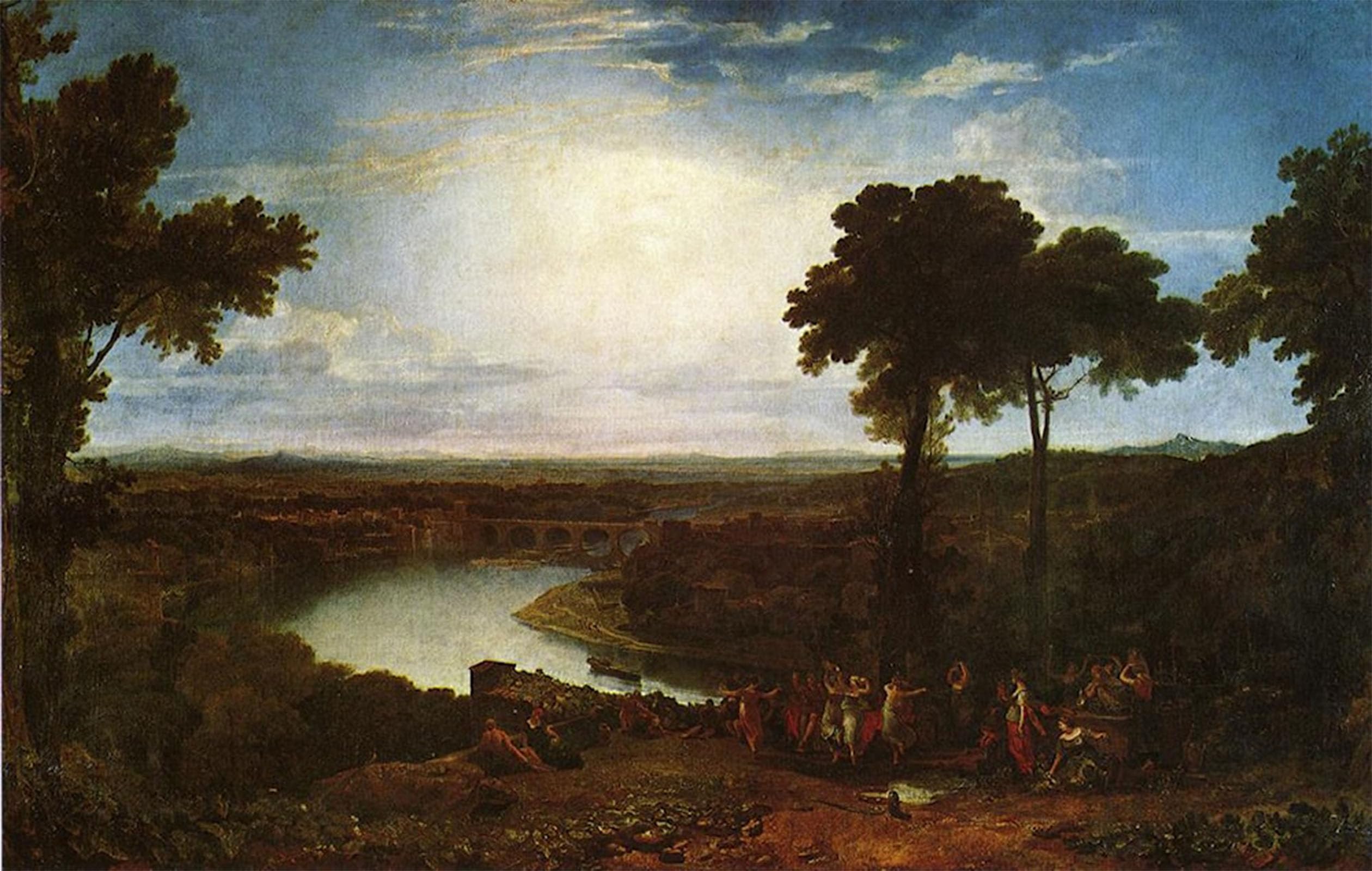 SERENDIPITP Aesthetic Poster Photo Wall Print Retro Picture the Festival Upon the Openingby Mallord William Turner Modern Wall Artwork for Home Decor 60x90cm