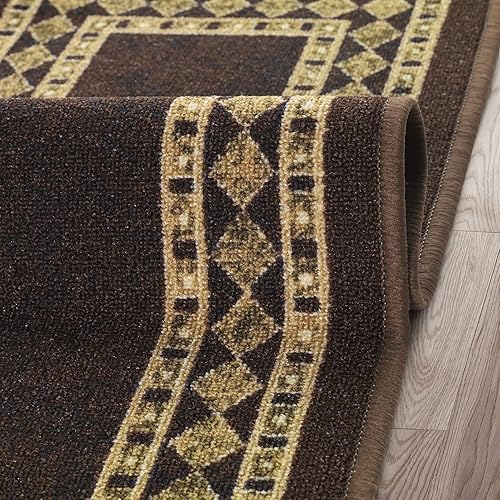 Miniatura 31 de Antep Rugs Alfombras modernas con bordes de 2 x 7 pies antideslizantes (antideslizante) de perfil bajo con parte trasera de goma para interiores