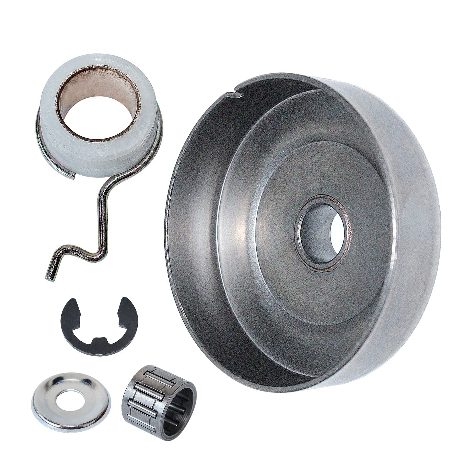 Gubeter Clutch Drum Kit with Pinion 3/8" - 6T for Stihl MS171 MS181 MS211 Chainsaws with Needle Bearing Clip Worm Gear - Image 3
